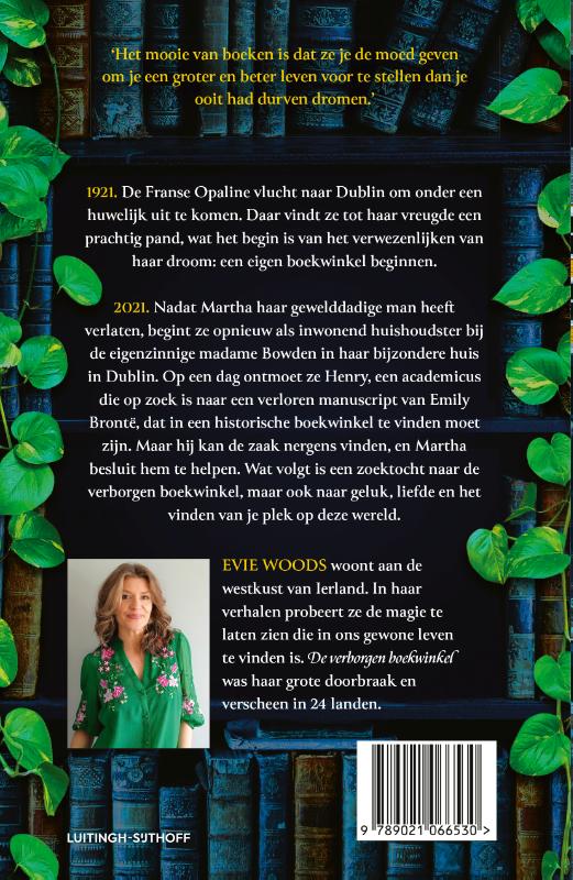 Achterkant van De verborgen boekwinkel
