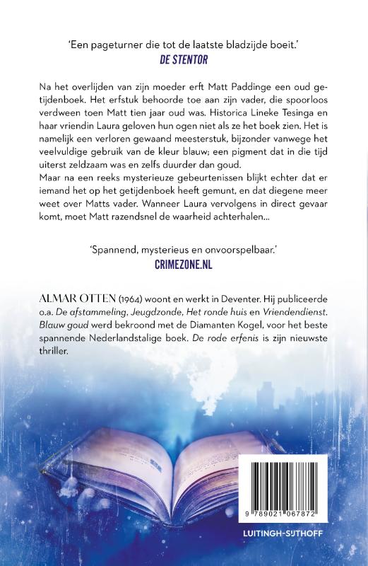 Achterkant van Blauw goud