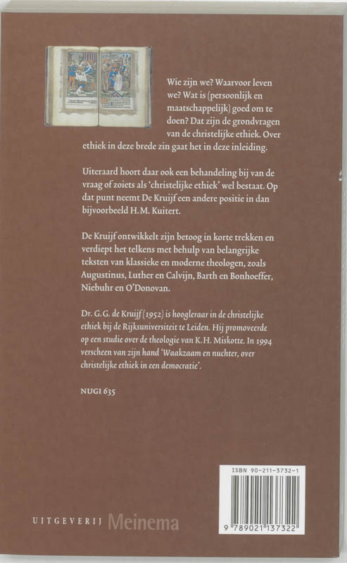 Achterkant van Christelijke ethiek