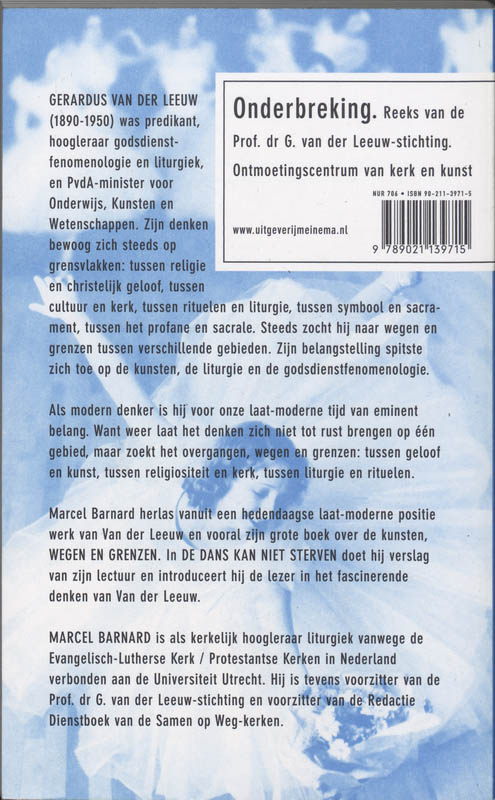 Achterkant van De dans kan niet sterven