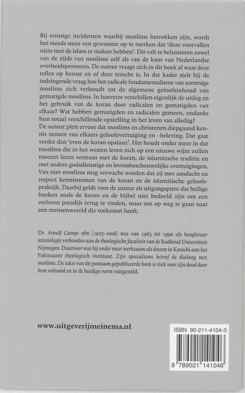 Achterkant van Even de Koran opslaan?