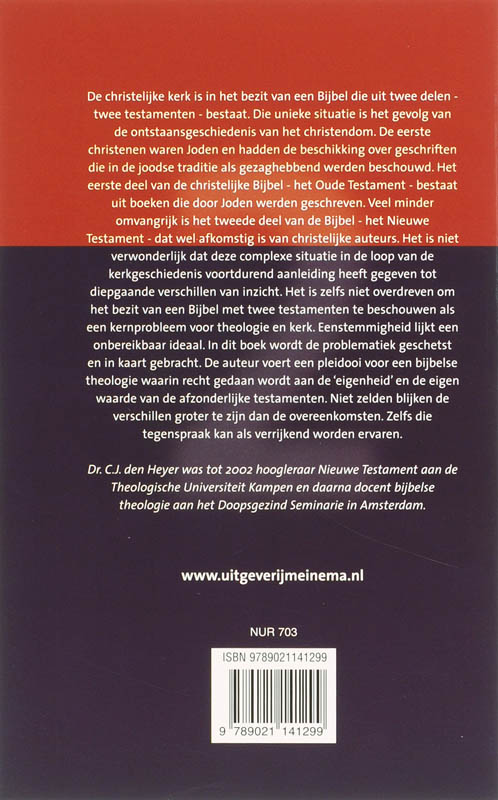 Achterkant van Twee testamenten