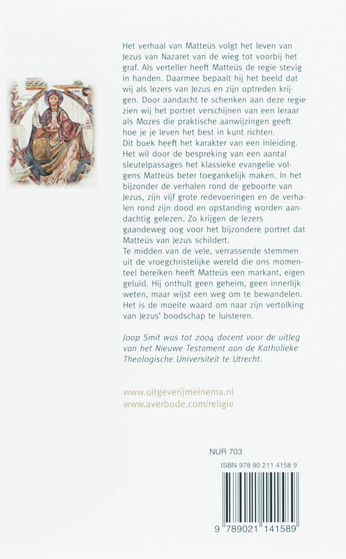 Achterkant van Het verhaal van Matteüs