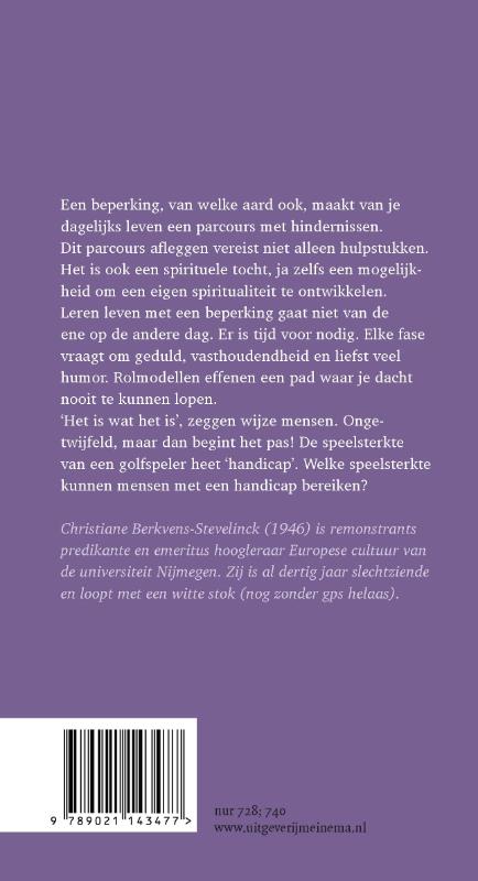 Achterkant van Een witte stok met gps