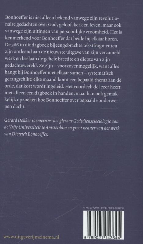 Achterkant van Een thematisch dagboek