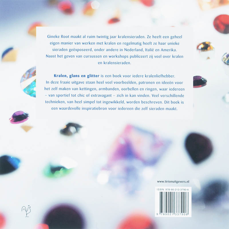 Achterkant van Kralen, glans en glitter