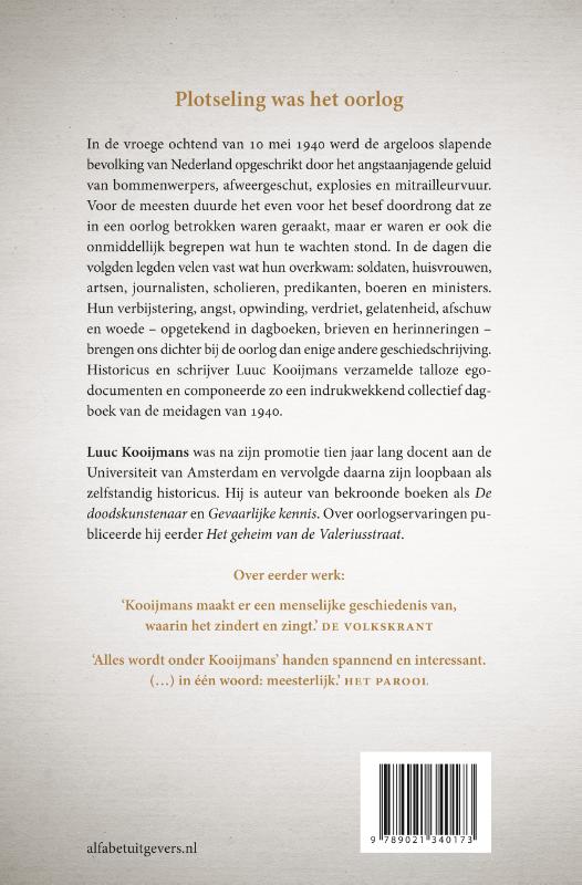 Achterkant van De meidagen van 1940