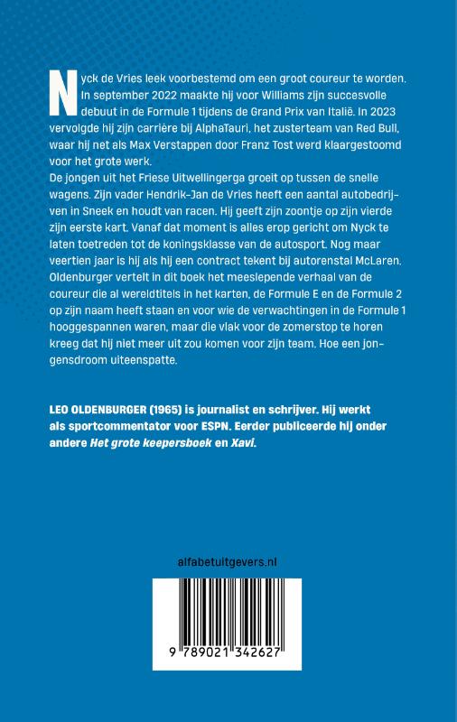 Achterkant van Nyck de Vries