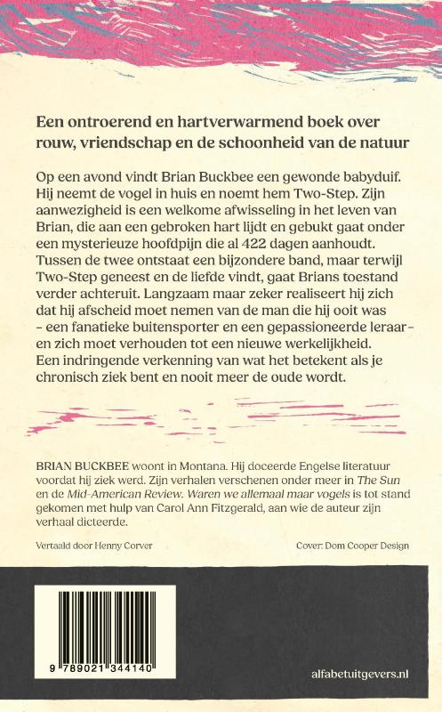 Achterkant van Waren we allemaal maar vogels