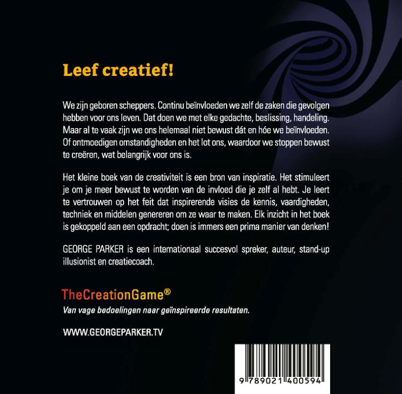 Achterkant van Het kleine boek van de creativiteit