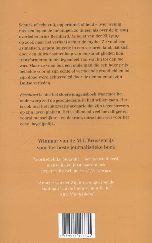Achterkant van Bernhard