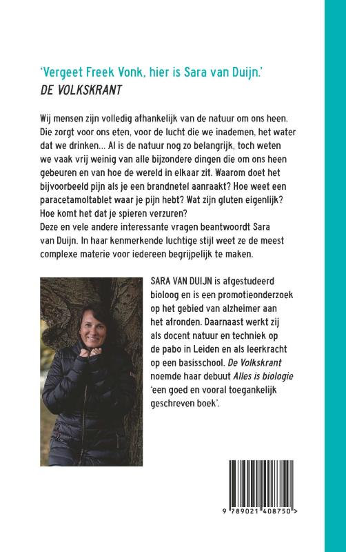 Achterkant van Natuurlijk biologie