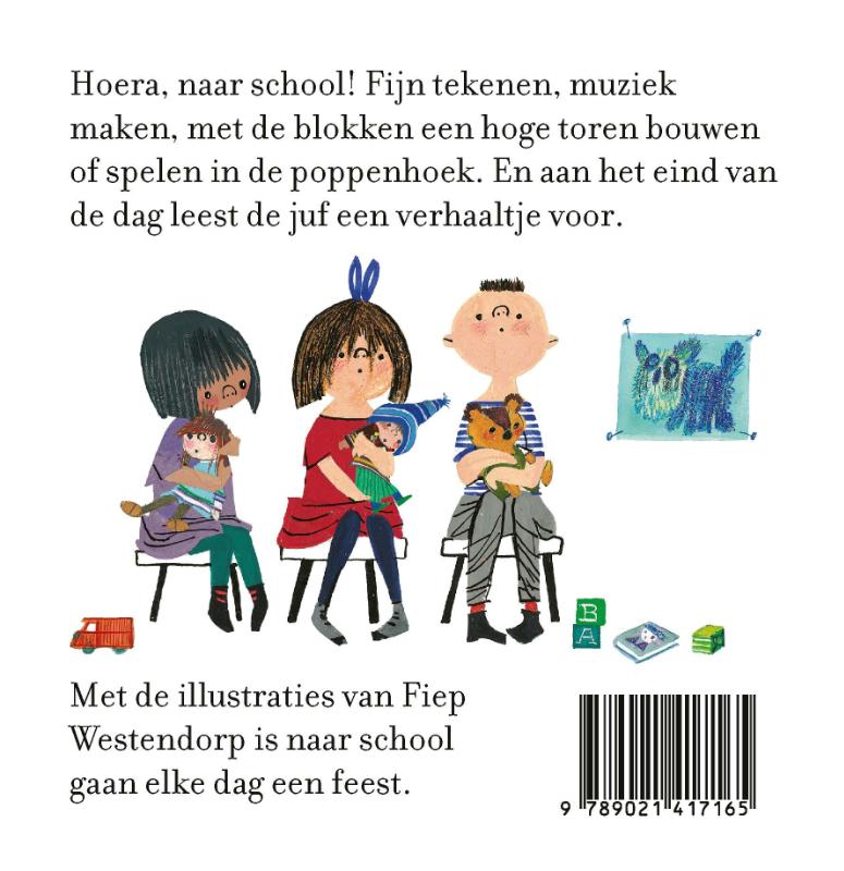 Achterkant van Naar school met Fiep