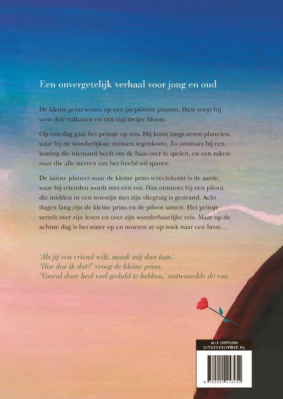 Achterkant van Het wonderbaarlijke verhaal van de kleine prins