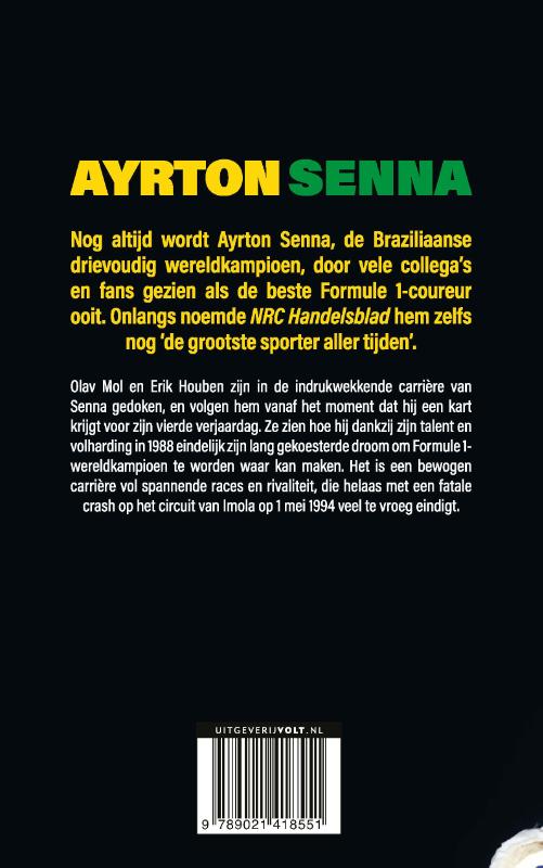 Achterkant van Ayrton Senna
