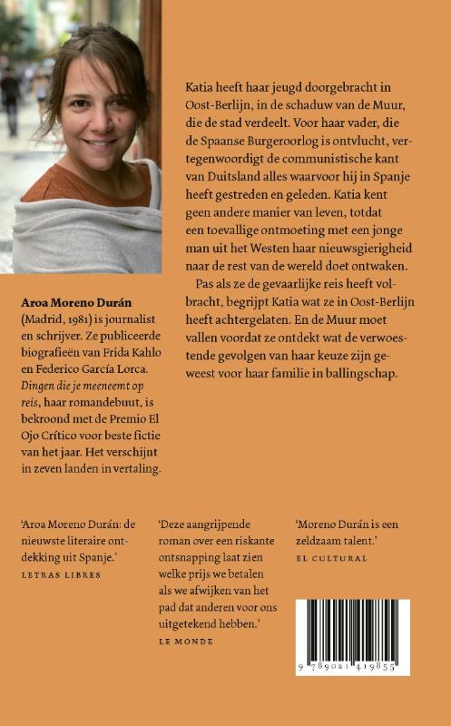 Achterkant van Dingen die je meeneemt op reis