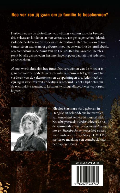 Achterkant van Wat niet deert
