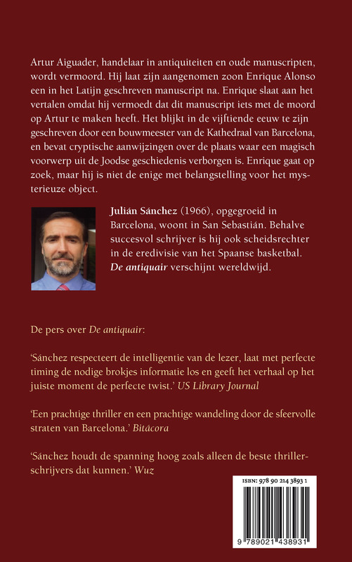 Achterkant van De antiquair