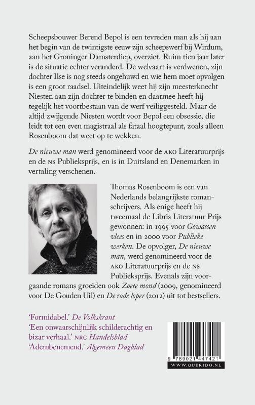Achterkant van De nieuwe man