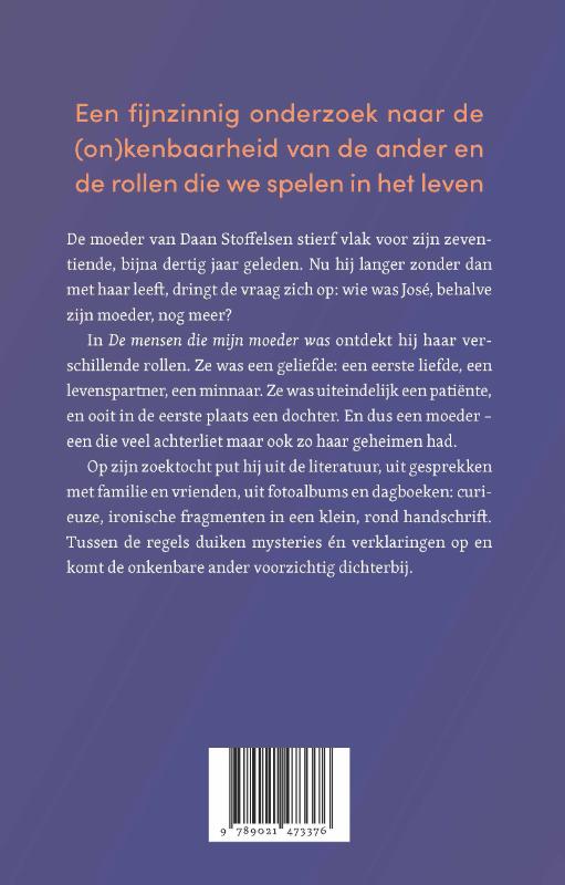 Achterkant van De mensen die mijn moeder was
