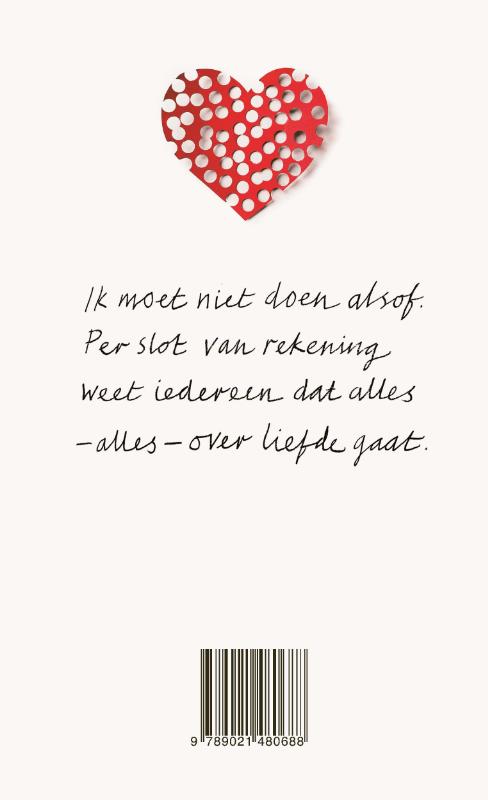 Achterkant van Dat alles over liefde gaat