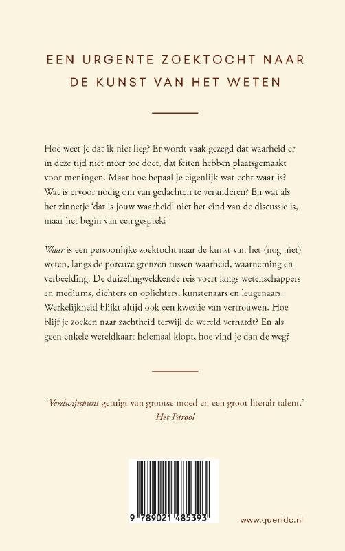 Achterkant van Waar
