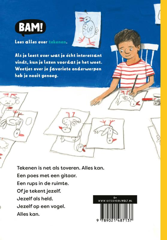 Achterkant van Als je tekent kan alles