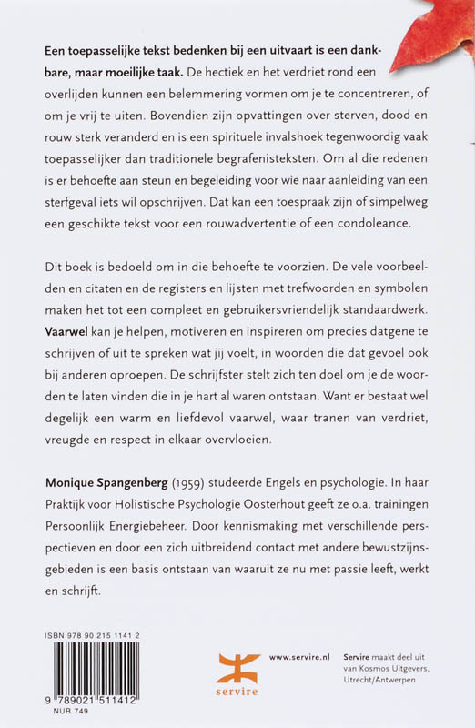 Achterkant van Vaarwel