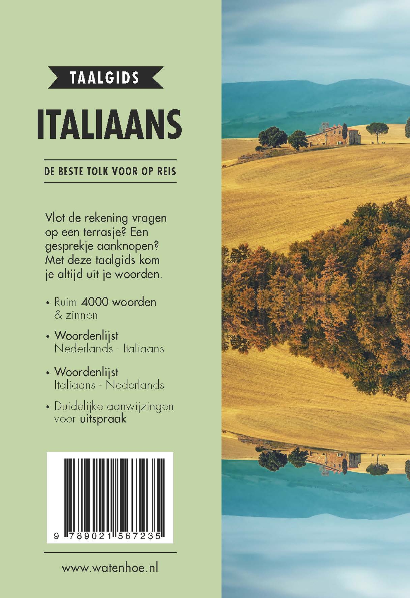 Achterkant van Italiaans
