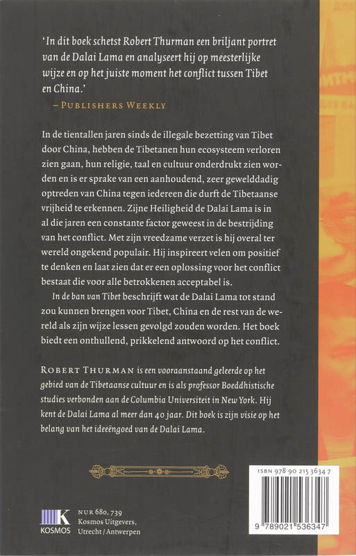 Achterkant van In de ban van Tibet