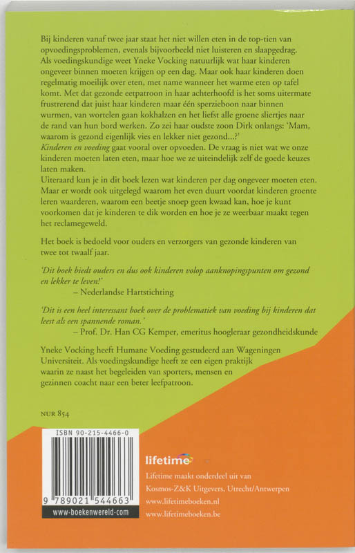 Achterkant van Kinderen en voeding