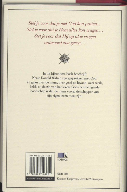 Achterkant van Een ongewoon gesprek met god