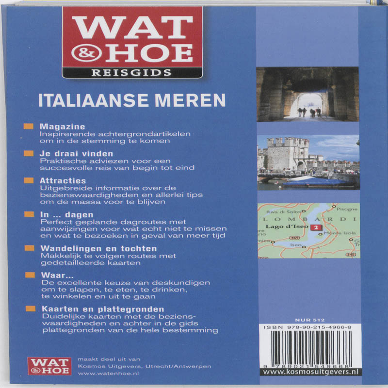 Achterkant van Italiaanse meren