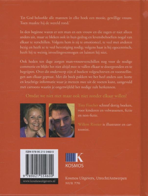 Achterkant van Het man/vrouw boek