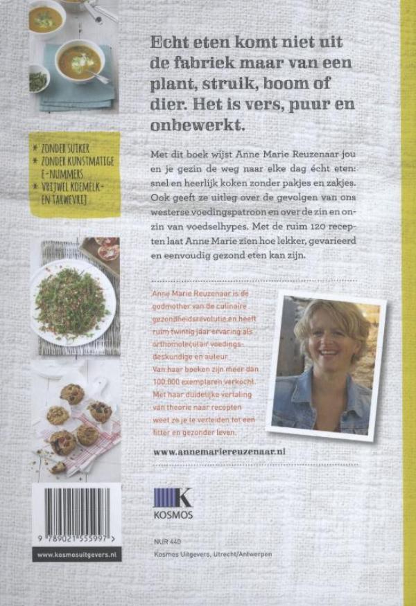 Achterkant van Natuurlijk! Elke dag echt eten