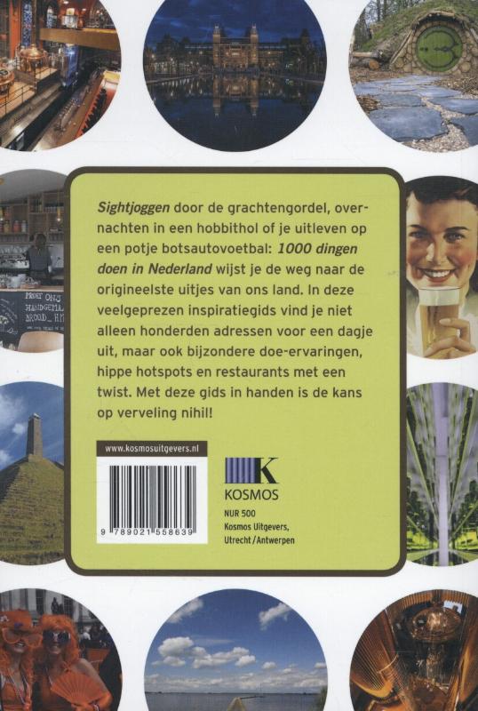 Achterkant van 1000 dingen doen in Nederland