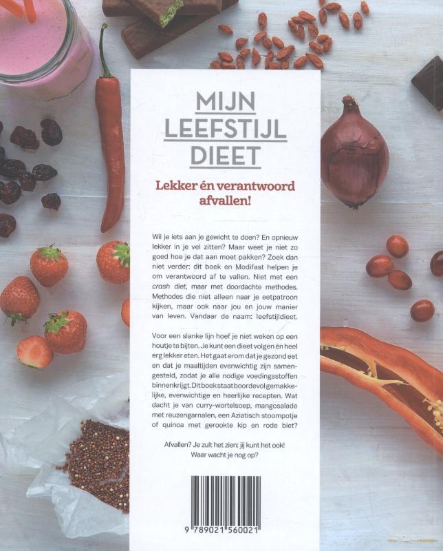 Achterkant van Mijn leefstijl dieet