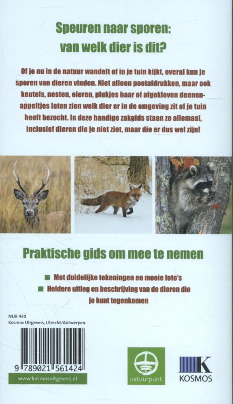 Achterkant van Diersporengids