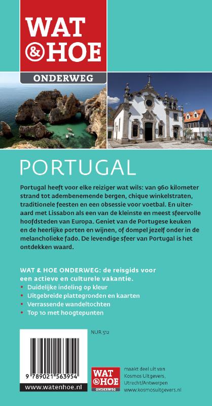 Achterkant van Wat & Hoe Onderweg Portugal