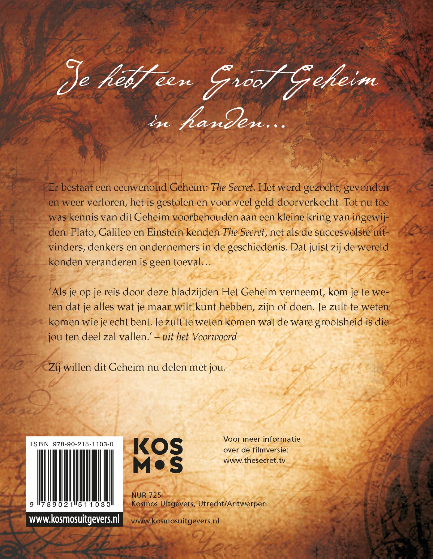 Achterkant van The secret
