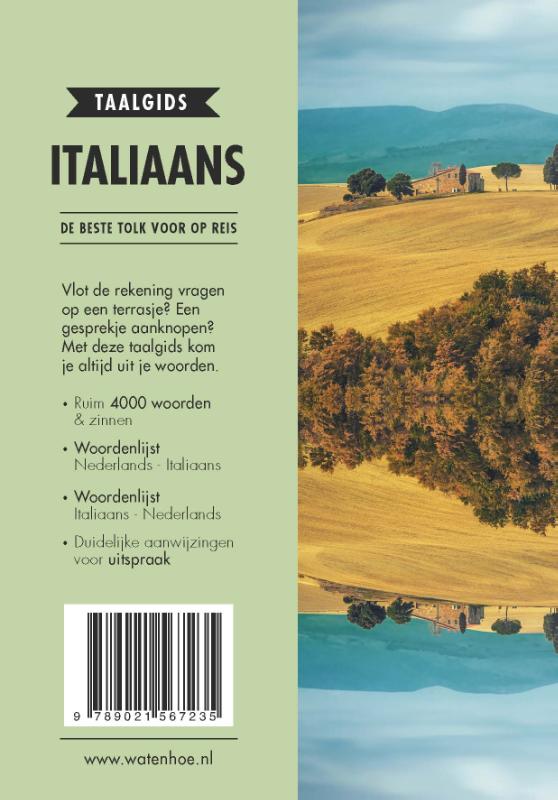 Achterkant van Italiaans