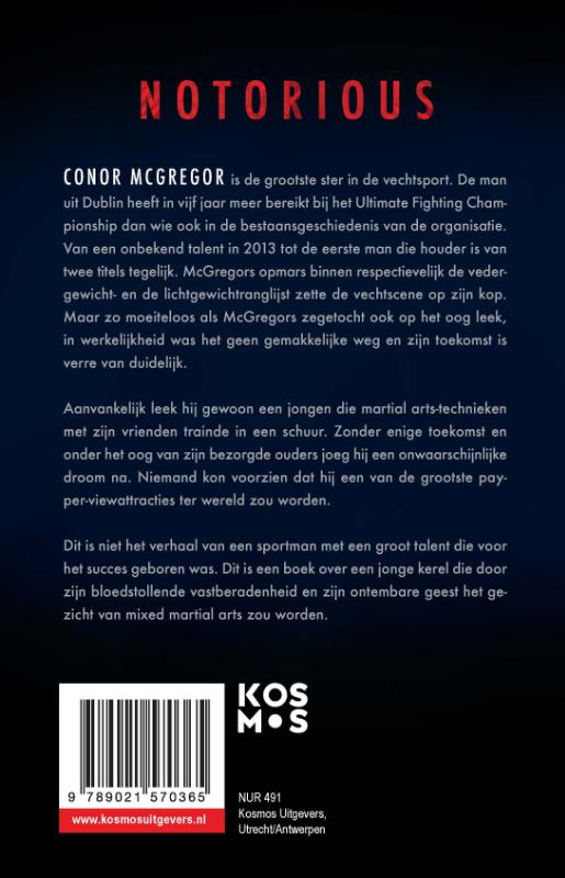 Achterkant van Conor McGregor: Notorious