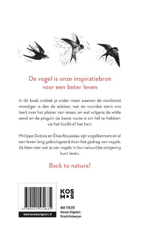 Achterkant van De 22 levenslessen die vogels ons leren