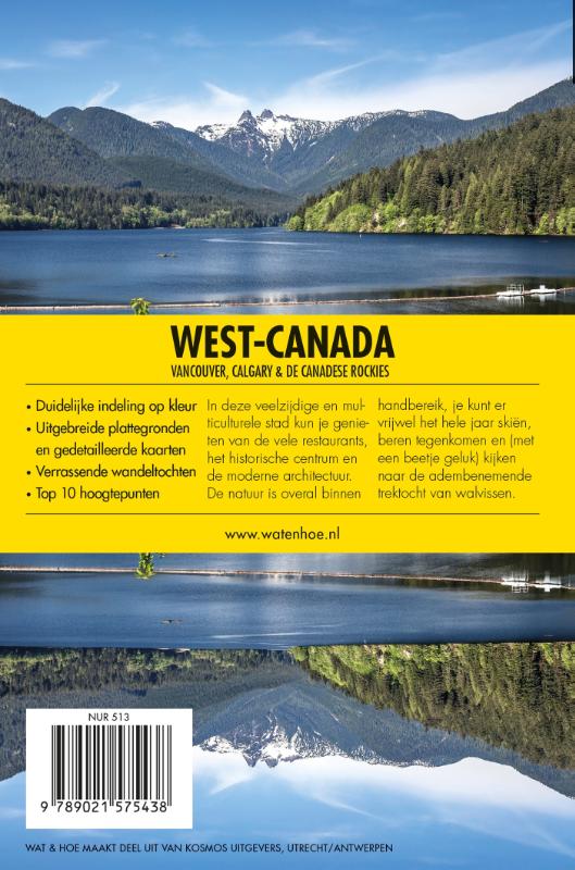 Achterkant van West-Canada, Vancouver, Calgary en de Canadese Rockies