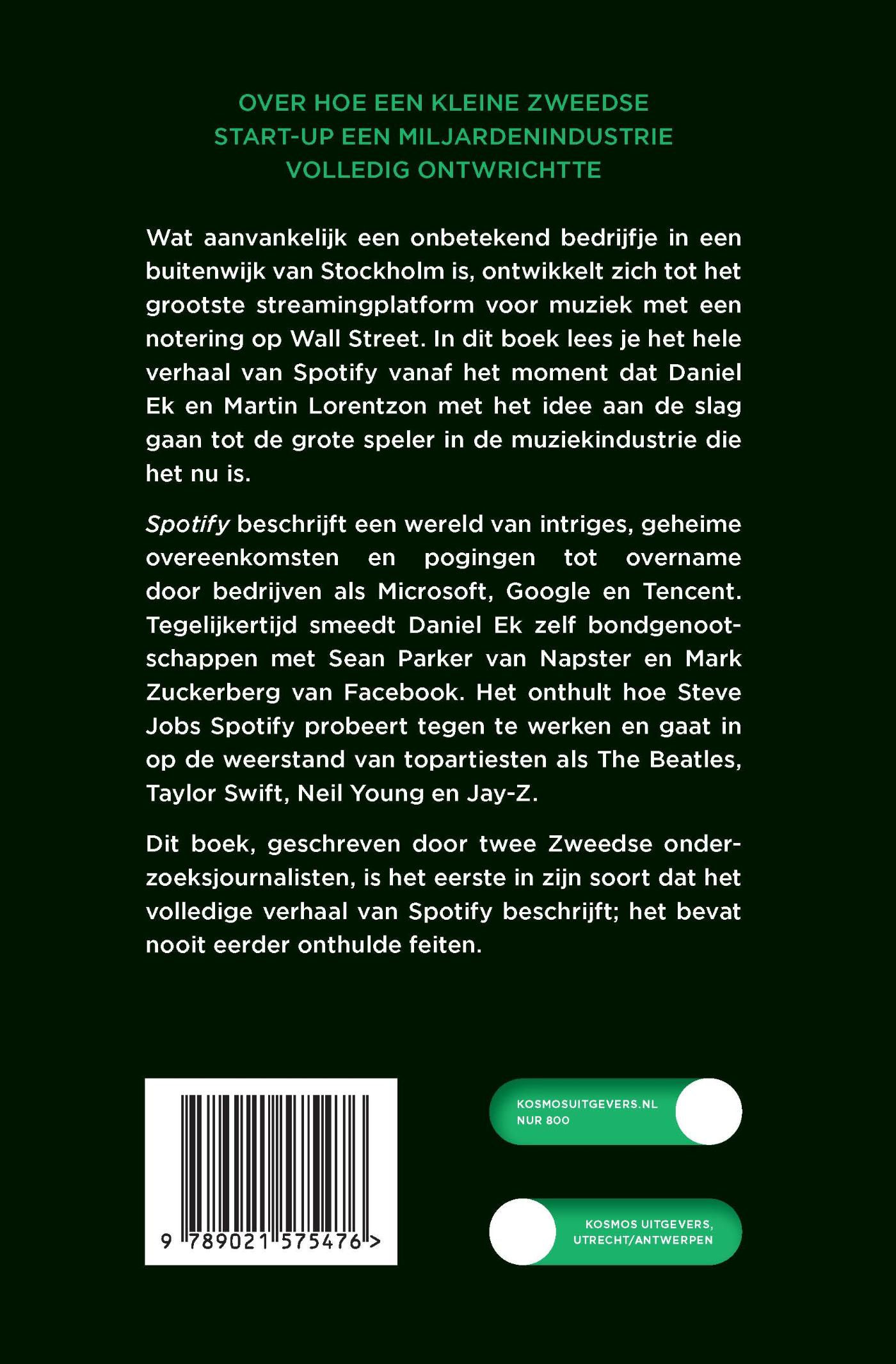 Achterkant van Spotify