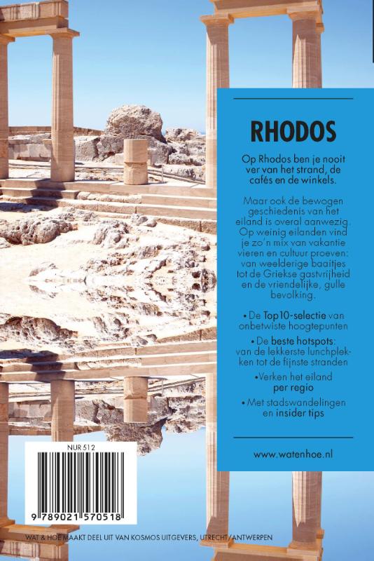 Achterkant van Rhodos