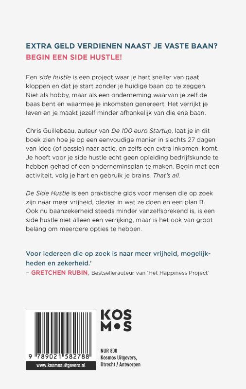 Achterkant van De Side Hustle