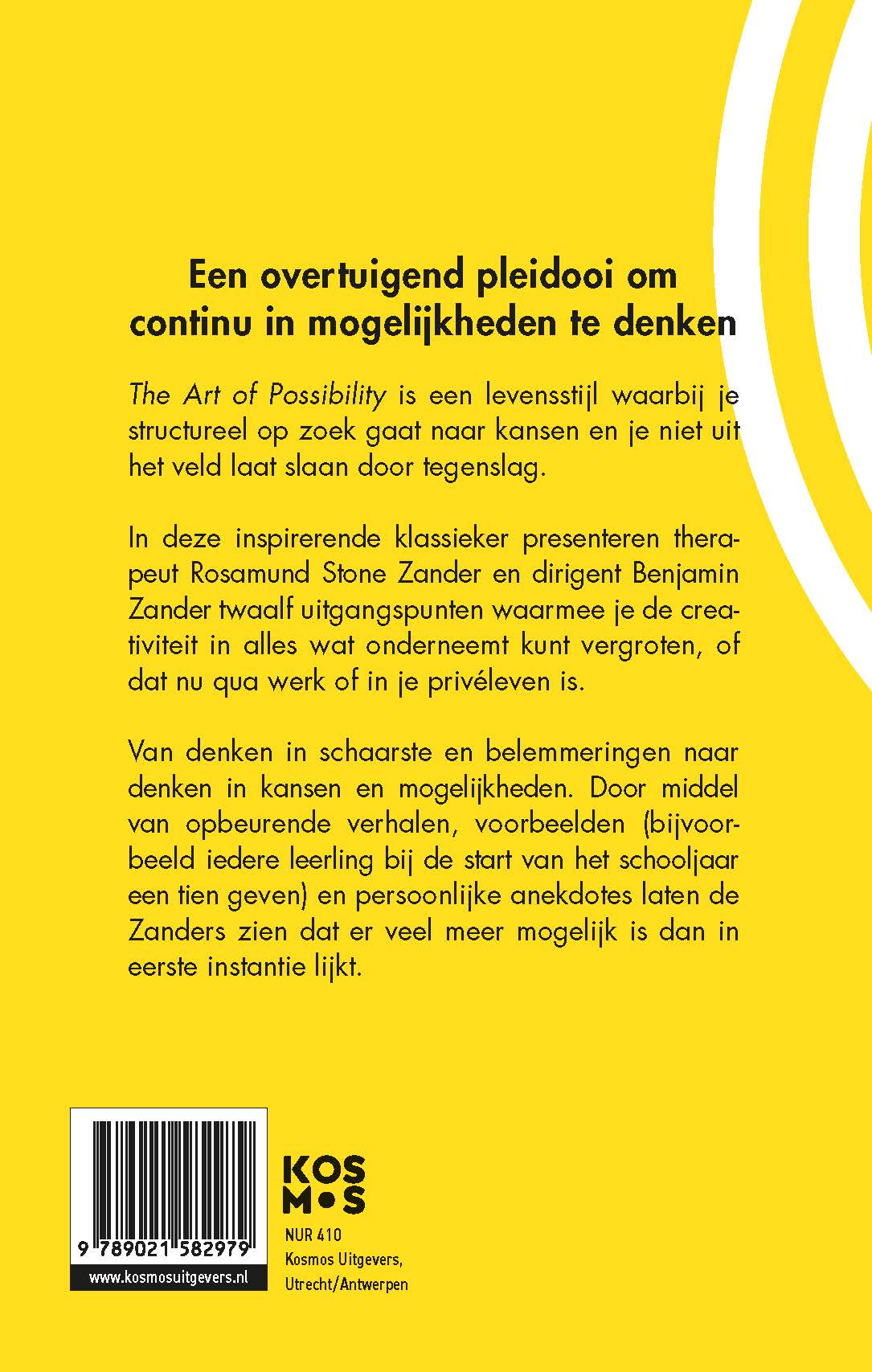 Achterkant van The Art of Possibility