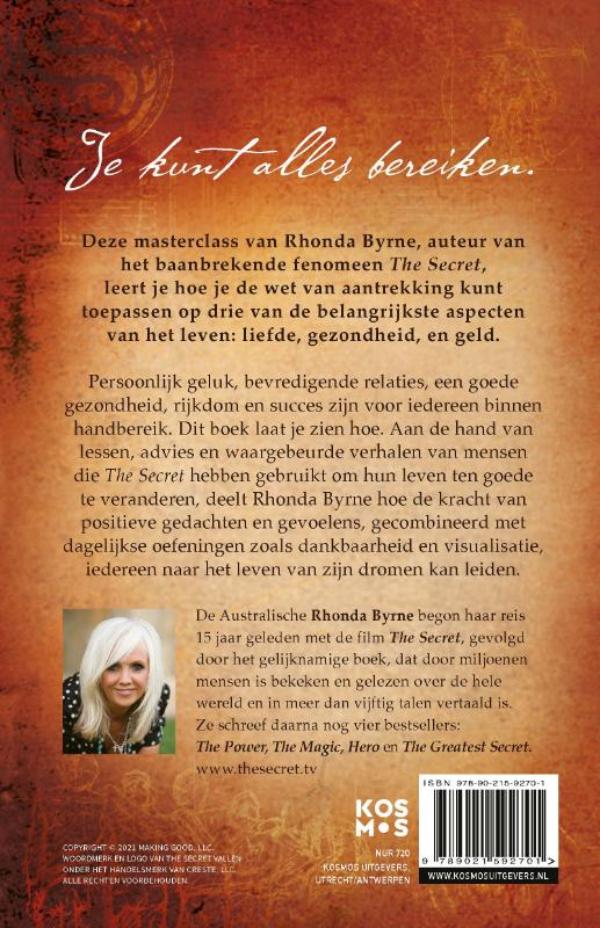Achterkant van The Secret to Love, Health and Money