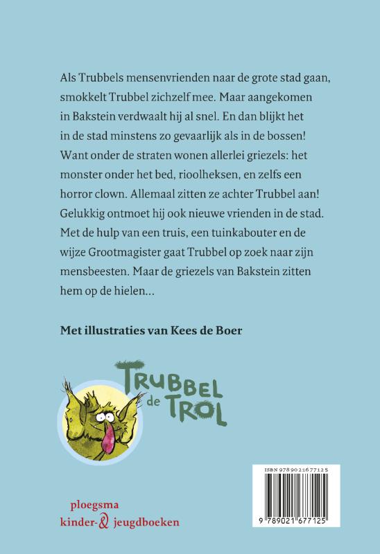 Achterkant van De griezels van Bakstein